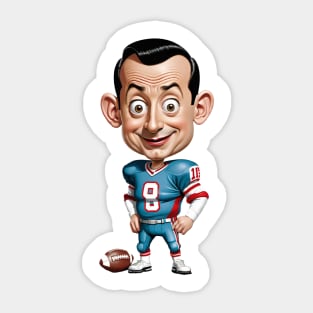 Peewee Herman American football champion Sticker